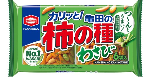 亀田製菓 柿の種 わさび, 182 g, 6袋入 JaponiaCentralna.pl