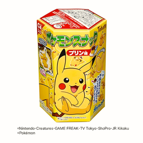 Tohato Pokémon chrupki kukurydziane o smaku puddingu, 23g  | sklep JaponiaCentralna.pl