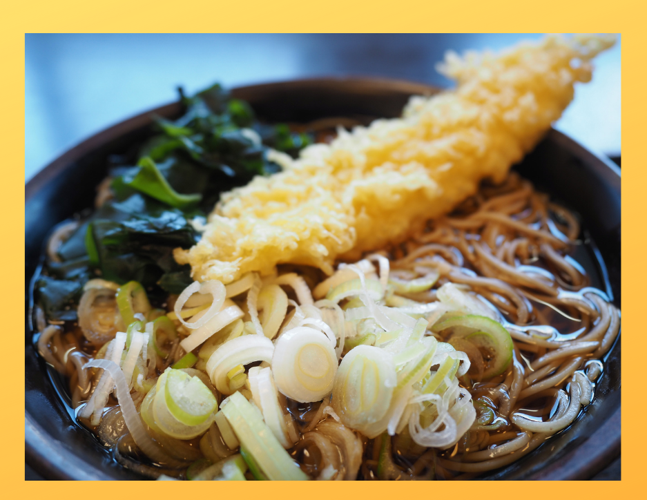 Tempura soba I Japonia Centralna