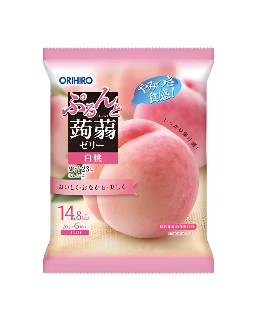 マンナンライフ ぷるんと蒟蒻ゼリーパウチ ピーチ, 120g