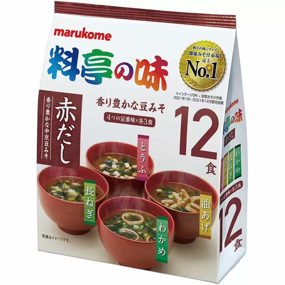 マルコメ 料亭の味みそ汁 赤だし 12食入 JaponiaCentralna.pl