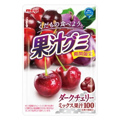 明治 果汁グミ ダークチェリー味, 47g JaponiaCentralna.pl