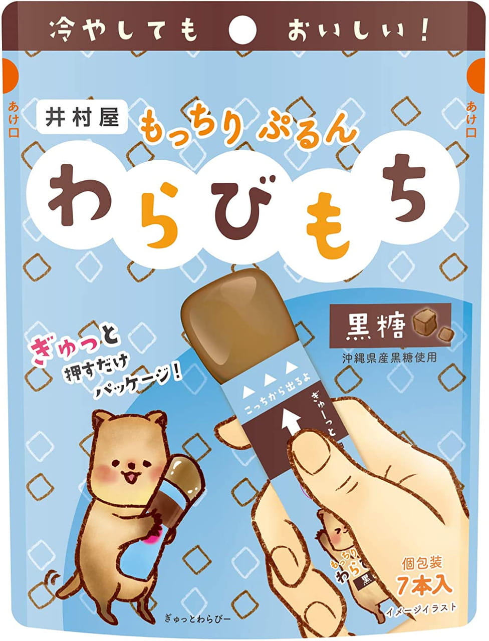 井村屋 もっちりぷるん わらびもち 黒糖, 105g JaponiaCentralna.pl