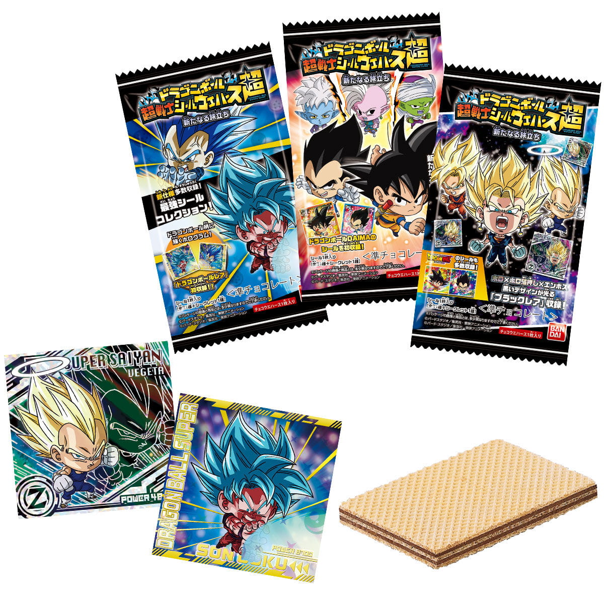 バンダイ ドラゴンボール 超戦士シールウエハース超 新たなる旅立ち
